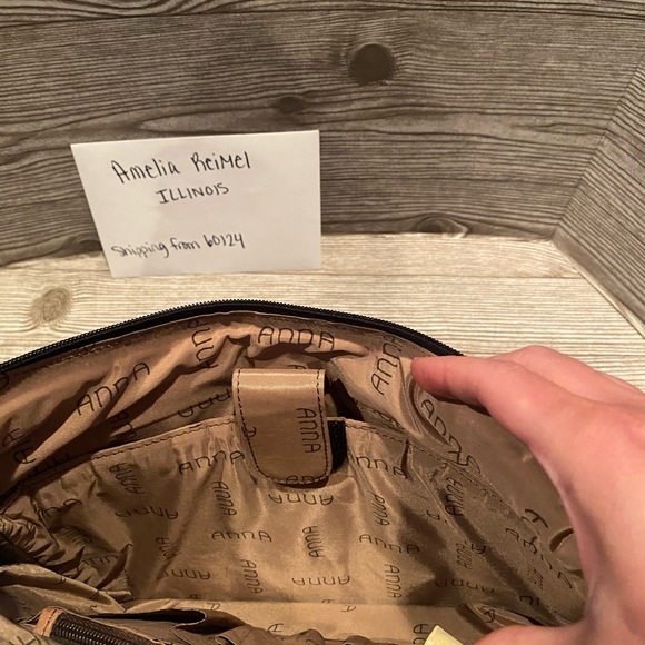 Used in good condition Anna by Anuschka Dreamy Peacock Crossbody Hobo - Picture 10 of 13